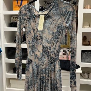 NWT thirty thirty sheer burnout fairy corset maxi dress size XS